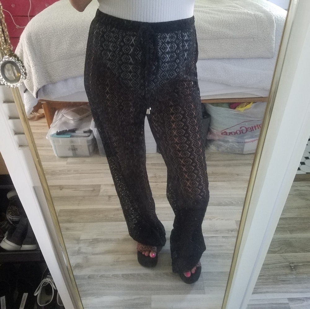 Venus Black mesh beach pant - Picture 7 of 9